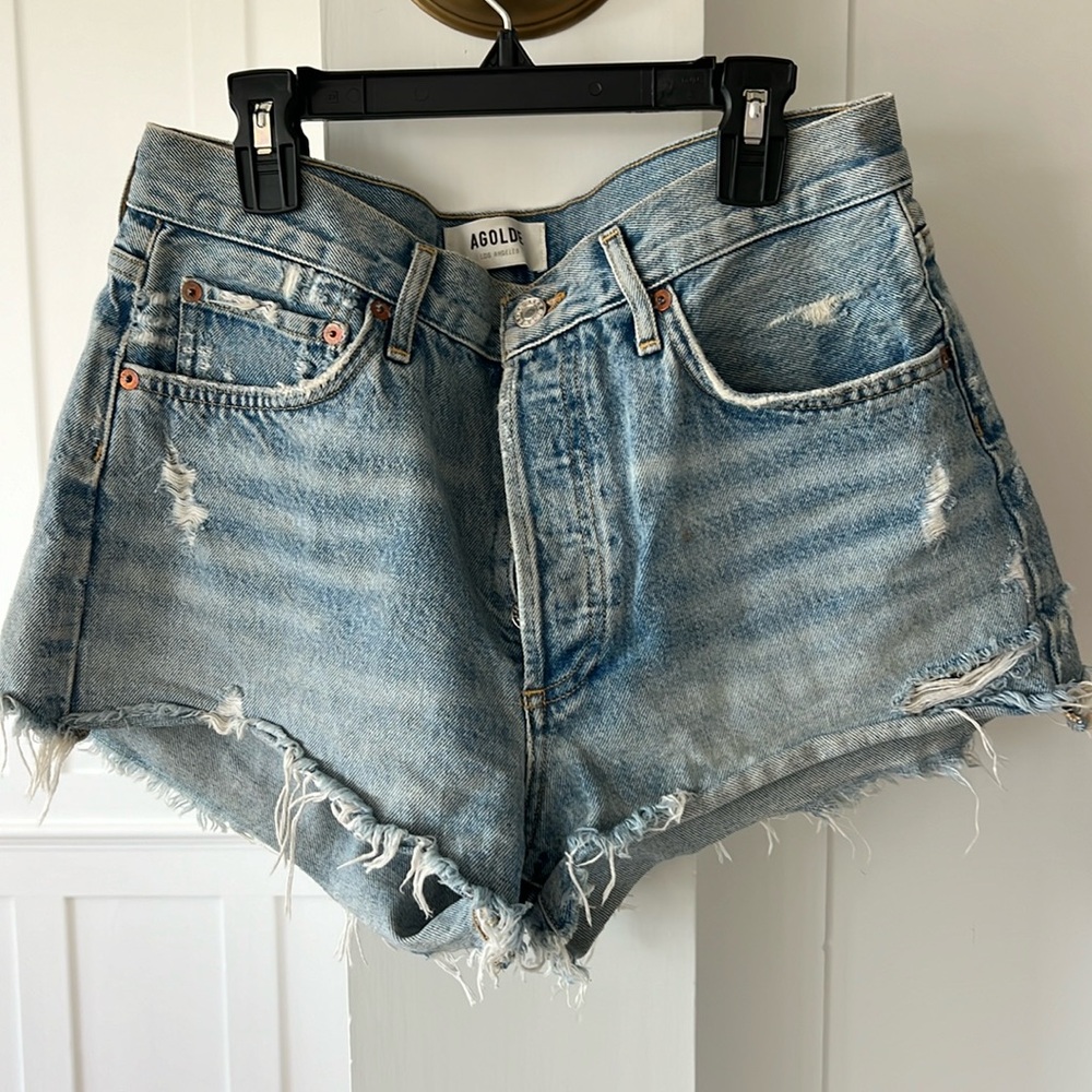 Agolde Parker Shorts in Swapmeet wash, size 28
